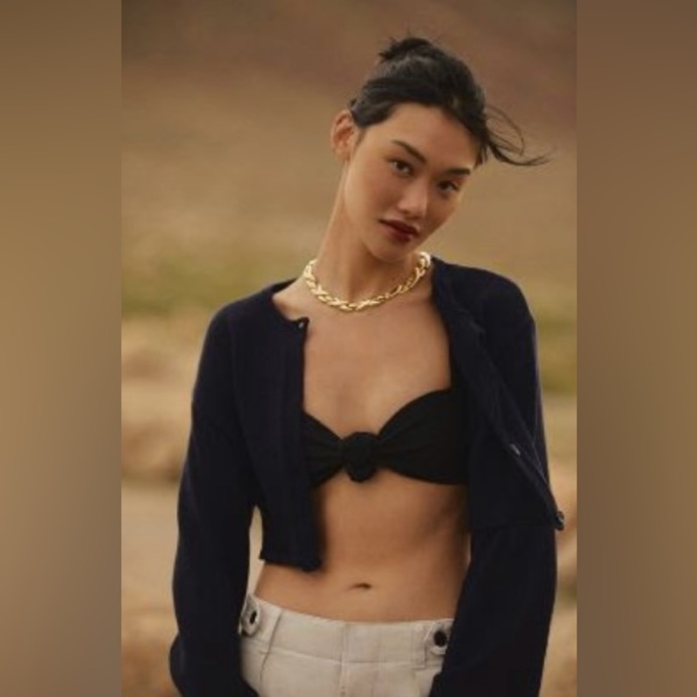 Maeve Cropped Cardigan Sweater